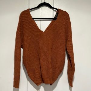 Forever21 twist back sweater